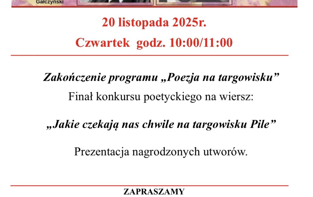 Finał konkursu poetyckiego
